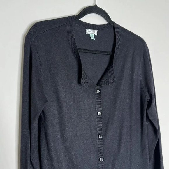 Susina Black Button Down Cardigan - Picture 4 of 7